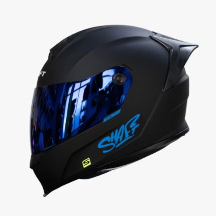 CASCO SHAFT 502 SP SOLID NEGRO MATTE MICA AZUL