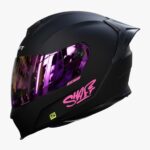 CASCO SHAFT 502 SP NEGRO MATTE MICA FUCSIA