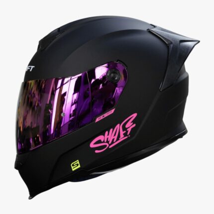 CASCO SHAFT 502 SP NEGRO MATTE MICA FUCSIA