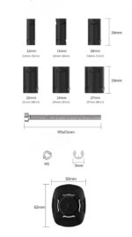 SOPORTE PARA CELULAR SMNU M2 SGK041 CON ANCLAJE PERNO TORRE / NEGRO - Imagen 3