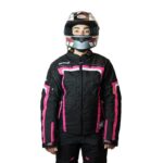 CHAQUETA KMZ CORTA METRO NEGRO ROSADO