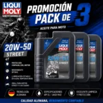 PACK X3 LIQUI MOLY 20W50 STREET