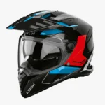 CASCO AIROH BANDIT TUNE NEGRO AZUL ROJO BRILLO
