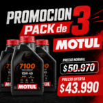 PACK X3 MOTUL 10W40 7100