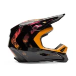 CASCO MOTO V1 KAIROS NEGRO/NARANJO FOX - Imagen 4