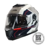 CASCO GHB 160 BOUNDARY BLANCO ROJO AZUL