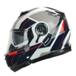 CASCO GHB 160 BOUNDARY BLANCO ROJO AZUL - Imagen 4