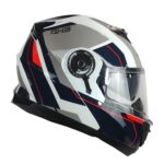 CASCO GHB 160 BOUNDARY BLANCO ROJO AZUL - Imagen 2