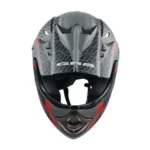 CASCO GHB 818 ENDURO NIÑO DOT GRID NEGRO ROJO MATTE - Imagen 5