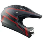 CASCO GHB 818 ENDURO NIÑO DOT GRID NEGRO ROJO MATTE - Imagen 2