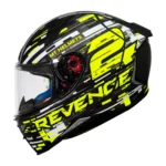 CASCO MT REVENGE 2 BAYE A1 NEGRO AMARILLO MATTE - Imagen 2