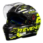CASCO MT REVENGE 2 BAYE A1 NEGRO AMARILLO MATTE - Imagen 3
