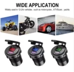 CARGADOR USB CON ROSCA PARA TABLERO MOTO 12/24V - CARGA USB TIPO C - USB QC 3.0 - Imagen 2