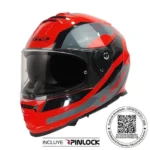 CASCO LS2 FF800 STORM II ROCKER ROJO GRIS BRILLO