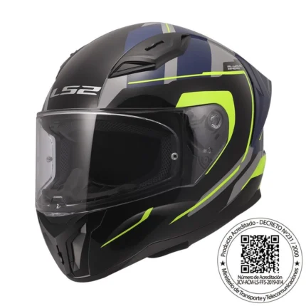 CASCO LS2 FF810 VIGO FOKUS GRIS AMARILLO MATTE