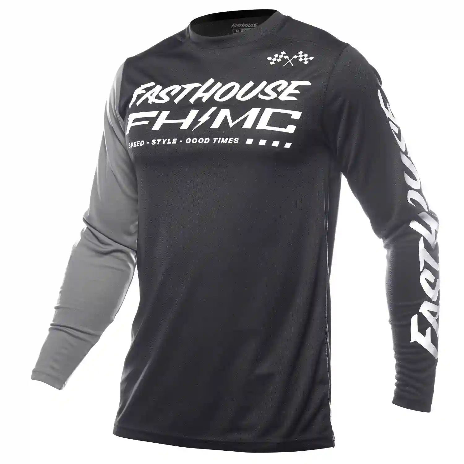 ae07036d41a04626882403b743cfdd1a_org JERSEY FASTHOUSE CARBON METHOD NEGRO/GRIS - Imagen 1