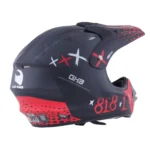 CASCO GHB 818 NIÑO DOT KRAZY NEGRO ROJO MATTE - Imagen 2