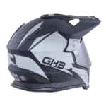 CASCO GHB 819-7 SQUALO NEGRO GRIS MATE MICA IRIDIUM SILVER - Imagen 2