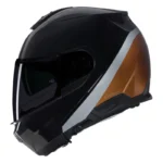 CASCO NOLAN N100-6 VERNICIATURA 343 NEGRO OCRE GRIS - Imagen 2