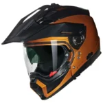CASCO NOLAN N70 2X NOBILE 318 OCRA NEGRO