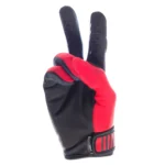 GUANTES NIÑO FASTHOUSE CARBON ETERNAL ROJO - Imagen 2