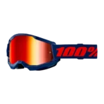 ANTIPARRA 100% STRATA 2 NAVY MIRROR RED LENS