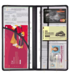 PORTA DOCUMENTOS MOTO NEGRO 24X13CM