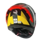 CASCO GHB M-69 TWISTED NARANJO GRIS BLANCO MATE - Imagen 2
