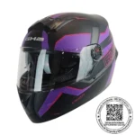 CASCO GHB M-61 KRAXEN NEGRO MORADO MATE