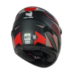 CASCO GHB M-61 KRAXEN NEGRO ROJO MATE - Imagen 2