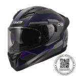 CASCO LS2 FF806 FUSION CE-09 AZUL GRIS MATE