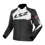 CHAQUETA LS2 APEX NEGRA BLANCO ROJO
