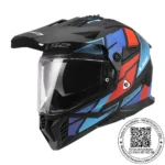CASCO LS2 MX702 PIONEER II BLOCK NEGRO ROJO AZUL MATE