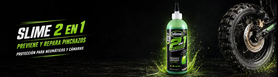 Sellador de neumáticos y cámaras Slime 2 en 1