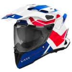 CASCO AIROH COMMANDER 2 REVEAL AZUL ROJO BRILLO