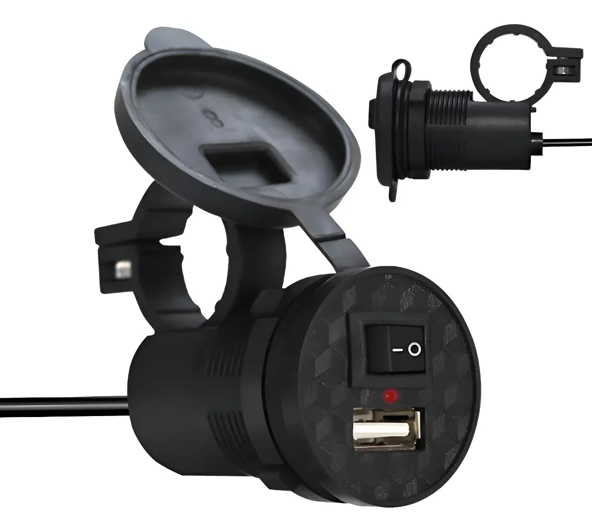 D_NQ_NP_2X_714397-MLC97508777108_112025-F-cargador-de-telefono-para-motocicleta-cargador-usb-para-moto CARGADOR USB 5V - Imagen 1