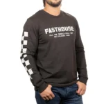 POLERA MANGA LARGA FASTHOUSE TORN NEGRO