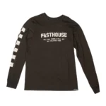 POLERA MANGA LARGA FASTHOUSE TORN NEGRO - Imagen 2