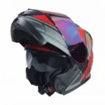 CASCO GHB 160 FAST NEGRO ROJO MATE MICA TORNASOL - Imagen 2
