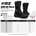 BOTAS MOTO CALLE TX-10 NEGRO KMZ - Imagen 4
