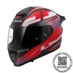 CASCO LS2 FF802 FLASH II IMPACT ROJO BLANCO